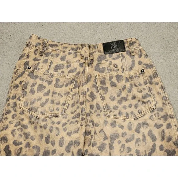 We The Free Leopard Print Jeans - Brown and Black - Picture 14 of 16